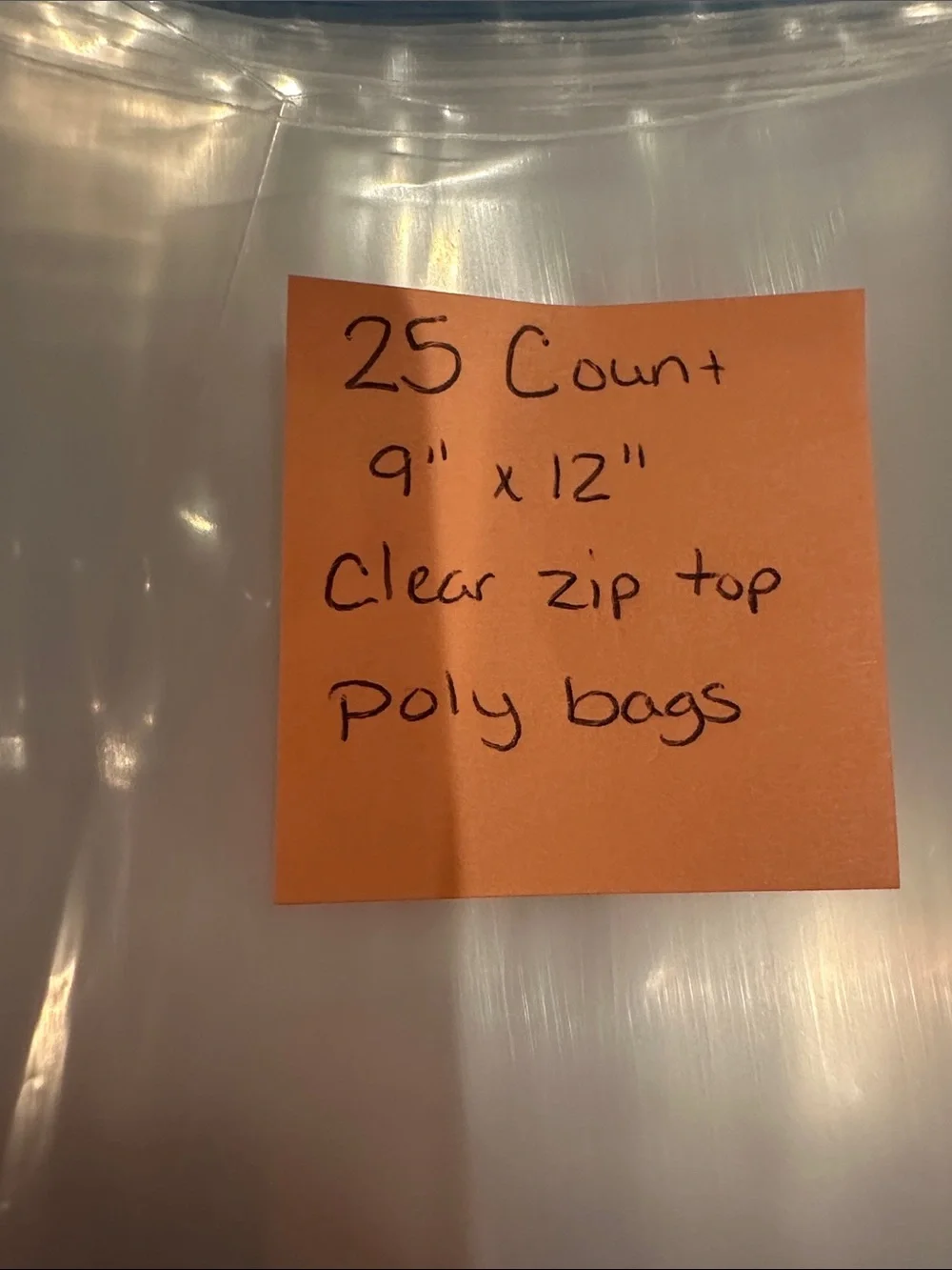 Clear Zip Top Poly Bags 9
